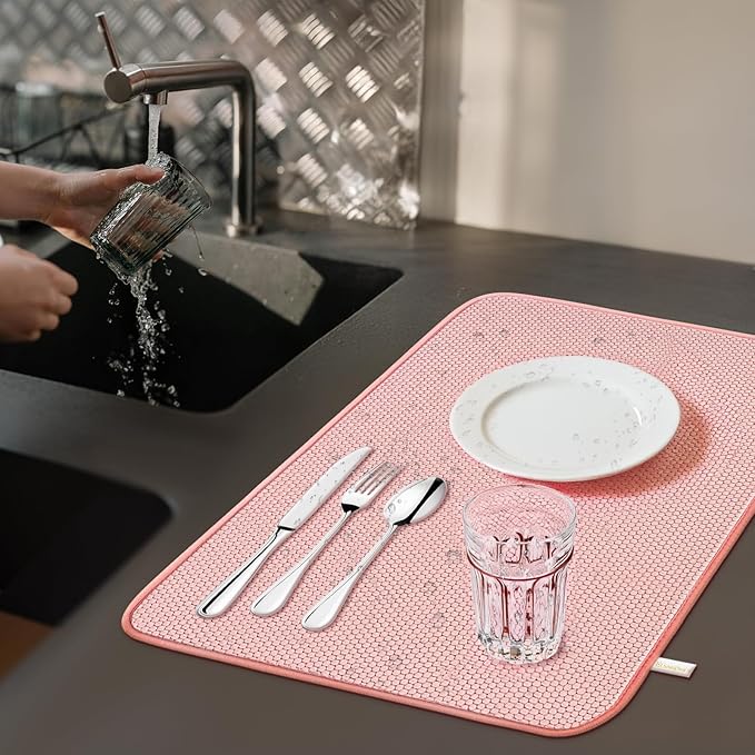 2 Pack Microfiber Dish Drying Mat - Image 2