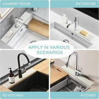 Faucet Mat for Kitchen Sink, Diatomite Fast Drying Stone Sink Tray, Super - Image 7