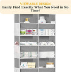 2 Pack Over The Door Organizer 5 Tiers, Extra Large Behind Door Storage of 10 - Image 4