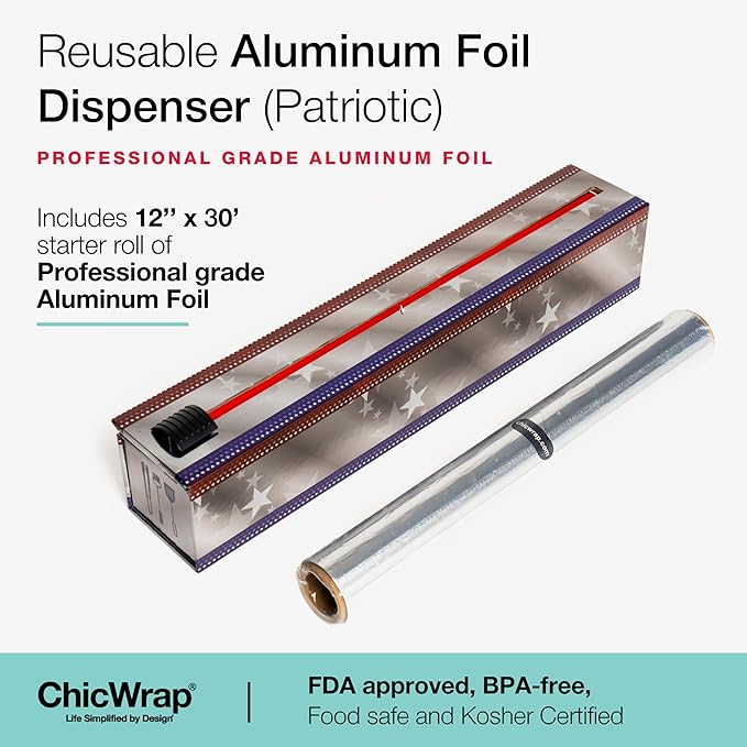 ChicWrap Patriotic Refillable Foil Dispenser - Image 2