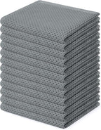 Homaxy 100% Cotton Waffle Weave Kitchen Dish Cloths, Ultra Soft Absorbent Quick by Homaxy