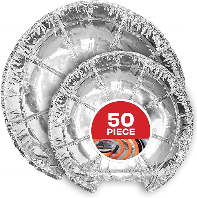 Round Electric Stove Burner Covers 6 Inch and 8 Inch Disposable Stove Top by StockYourHome