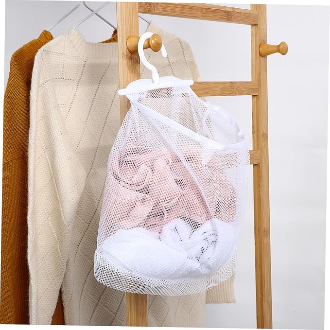 2pcs Mesh Bag with Hook Hanging Laundry Bags Multi-functional Mesh Bags - Image 8
