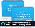 Amazon Basics Extra Durable Cleaning Erasers, Removes Scuff Marks and Dirt from - Image 7