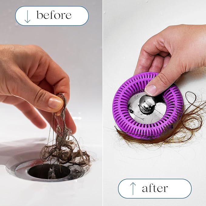 TUB RING The Ultimate Tub Drain Protector Hair Catcher/Strainer/Snare, Regular - Image 5