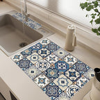 2Pcs Dish Drying Mats Faucet Mats Sets Large Size Coffee Mats Sink Faucet Mat - Image 2