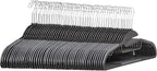 Amazon Basics Non-slip Heavy Duty Space Saving Plastic Hangers by AmazonBasics