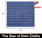 Mordimy 100% Cotton Terry Cloth Dish Cloths, Soft and Absorbent Checkered Dish - Image 6