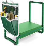 FLINTER 10.2" Wider Garden Kneeler and Seat, Heavy Duty Thick Gardening Bench for Kneeling and Seat - Garden Kneelers for Seniors, Gardening Stools for Women, Grandparents, Gardeners, Green by FlinterOfficial