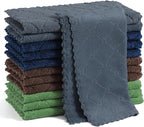 Homaxy 12 Pack Kitchen Dish Cloths, Super Soft and Absorbent Coral Velvet Dish by Homaxy