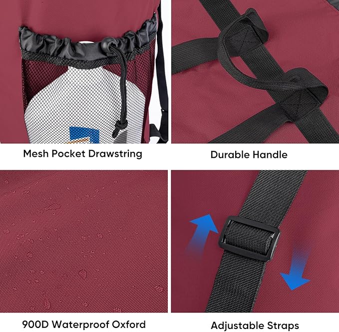 BALEINE 150L Laundry Bag Backpack, 900D Oxford Fabric Large Travel Laundry Bags - Image 5