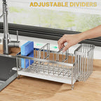 Cisily Sponge Holder for Kitchen Sink, Sink Caddy Organizer - Image 4