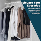 Lifemaster Plastic Clothes Hangers – Heavy Duty Hanger Set, - Image 3