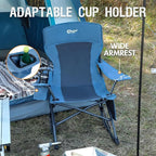 Portal Folding Camping Rocking Chair Portable Outdoor Rocker High Back Cup Holder Side Pocket Carry Bag Included, Support 300 lbs - Image 6