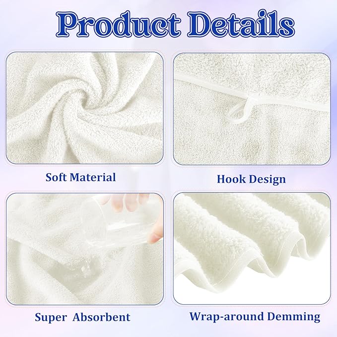 Newwiee 30 Pack Towels and Washcloths Sets Bath Hand Towels Washcloths Set - Image 3