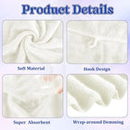 Newwiee 30 Pack Towels and Washcloths Sets Bath Hand Towels Washcloths Set - Image 3