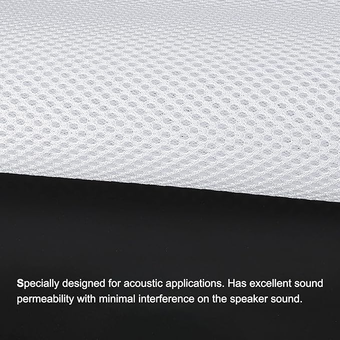 MECCANIXITY Speaker Grill Cloth 20 x 63 Inch Stereo Mesh Fabric Protective - Image 4