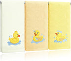 3 Pack Rubber Ducky Coastal Hand Towels by Hahafelt