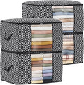 Direct 100L, 4 Pack, Storage Containers, Large Clothes Storage Bins Foldable by StorageTastic