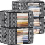 Direct 100L, 4 Pack, Storage Containers, Large Clothes Storage Bins Foldable by StorageTastic