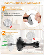 Crosize Magnetic Door Stoppers 8 Pack, Stainless Steel Door Stops - Image 3