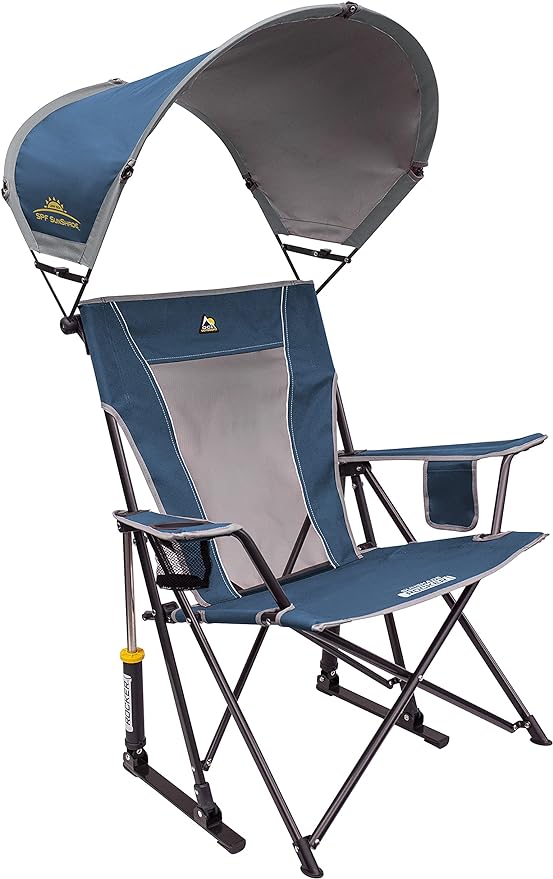GCI Outdoor Sunshade Rocker Outdoor Rocking Chair with Canopy by GCIOUTDOOR