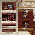 Boyiee Set of 6 Coffee Kitchen Towels Brown Dish Towels 24 x 16 Inches - Image 6