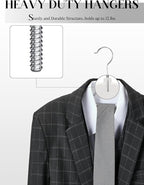 HOUSE DAY Quality Plastic Hangers 30 Pack, Non Slip Plastic Clothes Hangers - Image 3