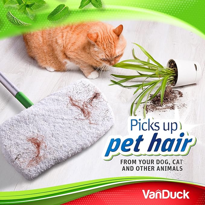 VanDuck Reusable 100% Cotton Mop Pads, Terry Cloth Mop Covers Washable - Image 4