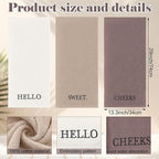 3 Pcs Hello Sweet Cheeks Hand Towels Farmhouse Decorative Embroidered Bathroom - Image 2