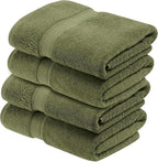 Superior Egyptian Cotton Pile Bath Towel Set of 4, Ultra Soft Luxury Towels - Image 2