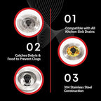 Kitchen SinkShroom Revolutionary Clog-Free Stainless Steel Sink Strainer - Image 8