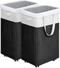 Goodpick Hamper with Wheels 75L 2-Pack, Tall Laundry Basket with Removable Wash by Goodpick