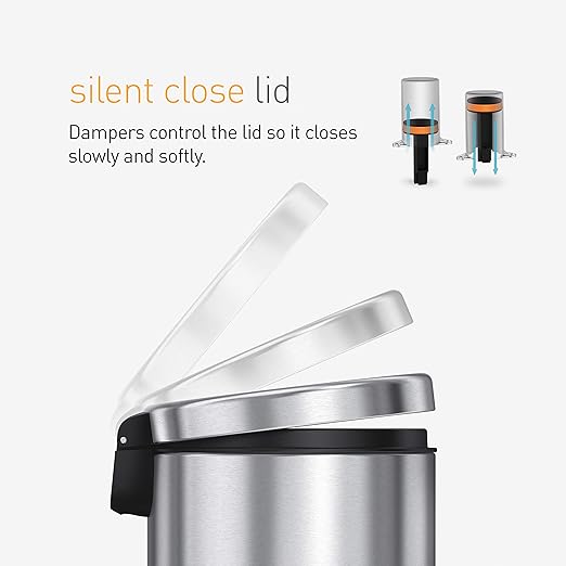 simplehuman 4.5 Liter Bathroom Trash Can - Image 5