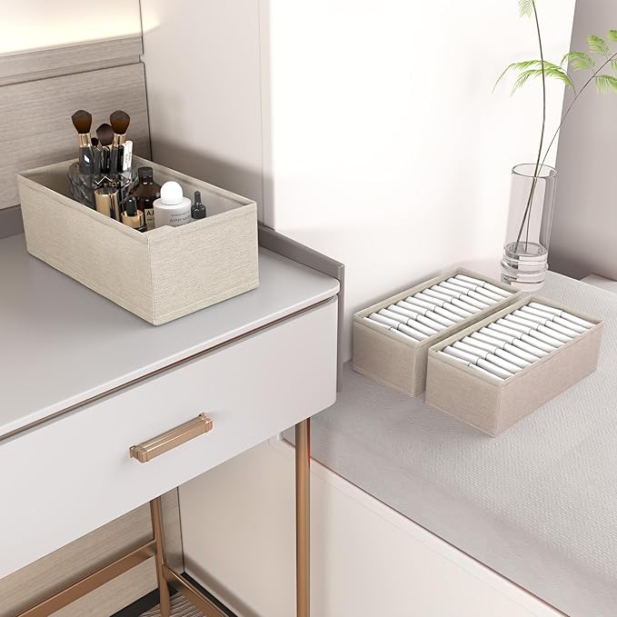 3 PACK Drawer Organizer Clothes，drawer Divider， Dresser Drawer Storage - Image 3