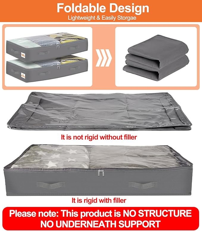 punemi Under Bed Storage Containers - Image 2