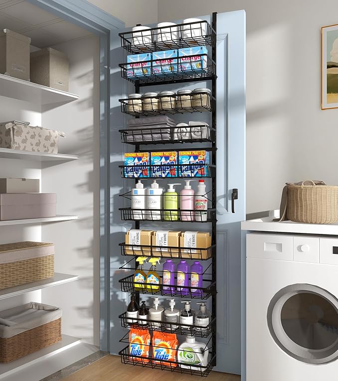 10-Tier Over The Door Pantry Organizer, Pantry Organization and Storage - Image 6