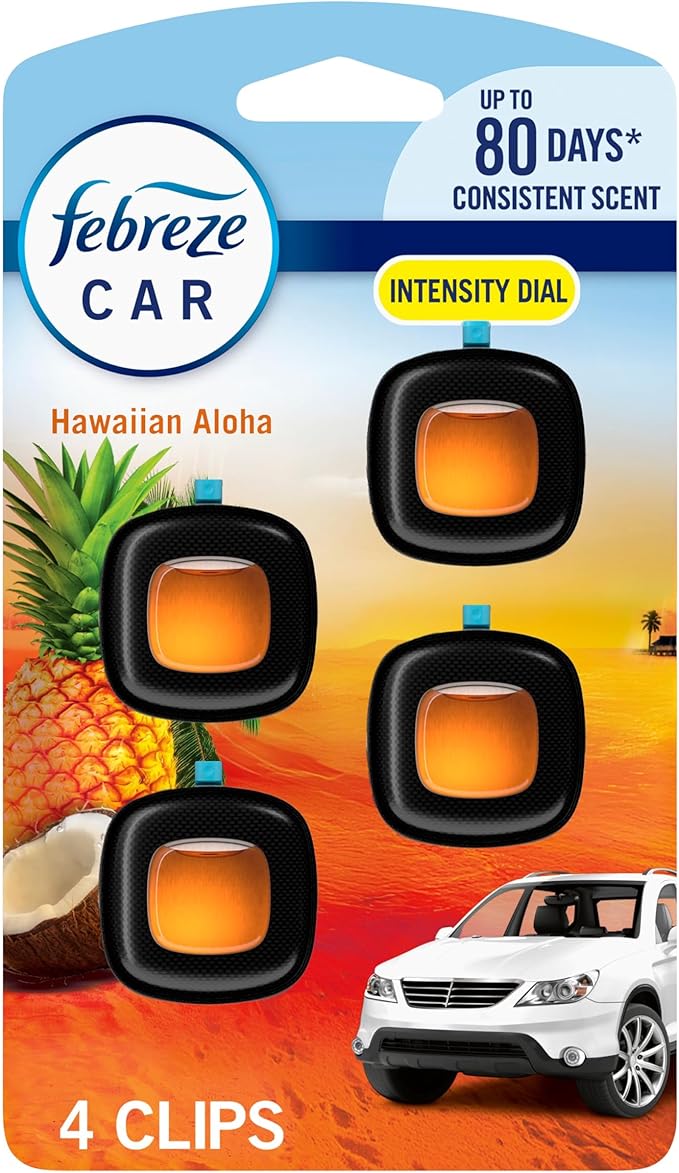 Febreze Car Air Freshener, Odor-Fighting Automotive Vent Clip, Scented Car by Febreze