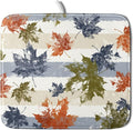 Autumn Colorful Maple Leaves Dish Drying Mat by Sweetshow