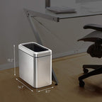 simplehuman 25 Liter / 6.6 Gallon Slim Open Top Small Trash Can, Commercial - Image 4