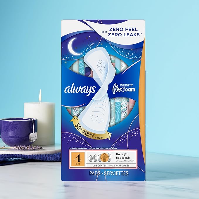 Always Infinity Feminine Pads for Women, Flexfoam Pads - Image 9