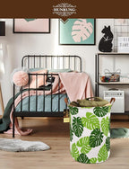 HUNRUNG Laundry Hamper, Large Canvas Fabric Lightweight Storage Basket Toy - Image 8