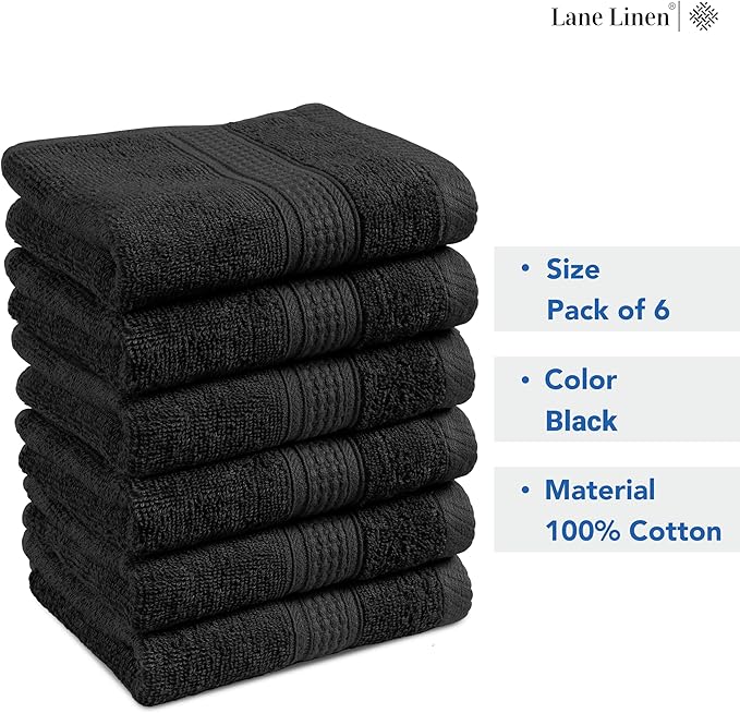 Black Hand Towels for Bathroom - Image 7