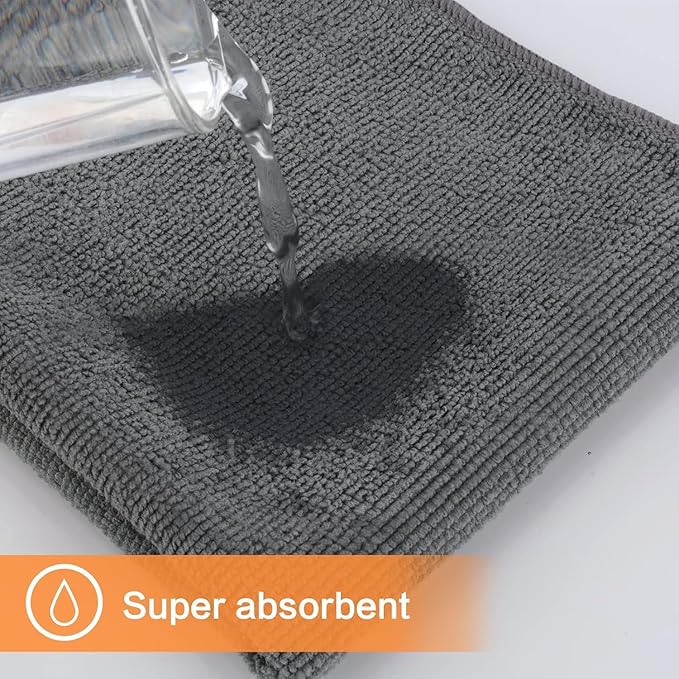 KinHwa Kitchen Washcloths for Dishes Absorbent Microfiber Dish Cloths Quick Dry - Image 4