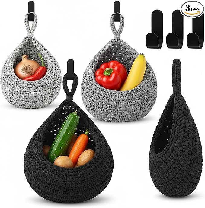 Honeydak Boho Decor Hanging Wall Baskets by Honeydak