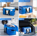 TAILI Extra Large Moving Bags, 6 Pack Blue Heavy Duty Totes - Image 8