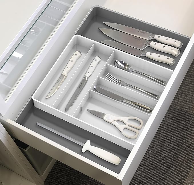 Simple Houseware Expandable Kitchen Drawer Flatware Organizer - Image 5
