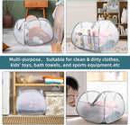 Collapsible Laundry Baskets, 90L Large Foldable Laundry Basket, Durable Mesh - Image 7