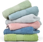 Cleanbear Hand Towel Face Towel Set, 100% Cotton, Size 29" x 13" by Cleanbear