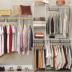 24 Pack Hangers Space Saving Magic Space Saver Storage Smart Plastic Clothes - Image 4
